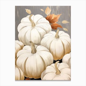 Neutral Pumpkin Painting 1 Canvas Print