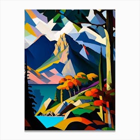 Nahuel Huapi National Park Argentina Cubo Futuristic Canvas Print