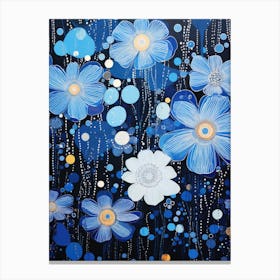 Blue Flowers 34 Canvas Print