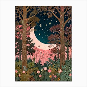 William Morris Moonlight In The Forest 43 Canvas Print