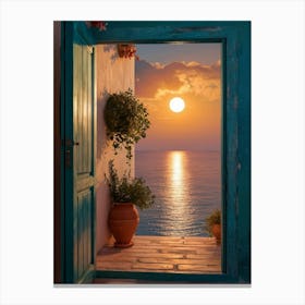 Open Door To The Sea 1 Canvas Print