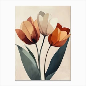 Three Tulips Canvas Print