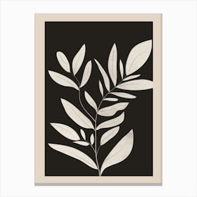 Minimalist Plants & Leaves Art 3 Canvas Print