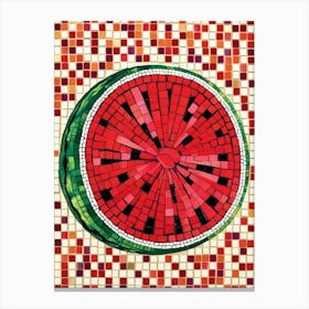 Watermelon Mosaic 2 Canvas Print