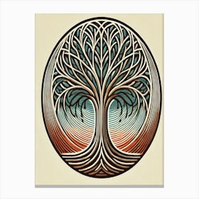 Winter Morning Tree Of Life Canvas Print