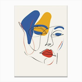 Woman'S Face 55 Canvas Print