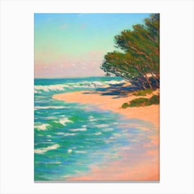 Boomerang Beach Australia Monet Style Canvas Print