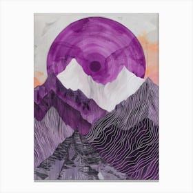 Purple Mountains 4 Canvas Print