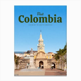Visit Colombia Canvas Print