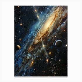 Galaxy In Space Canvas Print