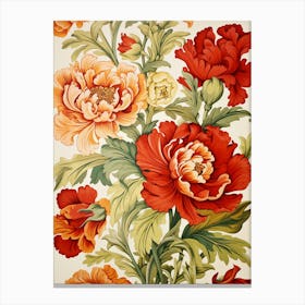 Wallpaper Peonies 3 Canvas Print