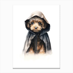 Poodle Dog As A Jedi 2 Canvas Print