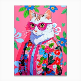 Cat In Sunglasses 1 Canvas Print