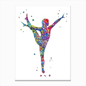 Gymnastics girl Canvas Print