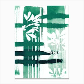 Green Clovers Canvas Print