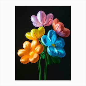 Bright Inflatable Flowers Cosmos 1 Canvas Print