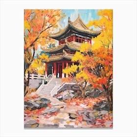 Autumn Gardens Painting Summer Palace China 4 Canvas Print