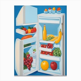 Open Refrigerator Canvas Print