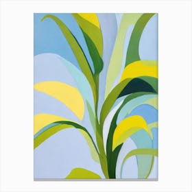 Ghost Plant Bold Graphic Canvas Print