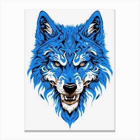 Blue Wolf Canvas Print