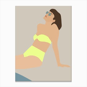 Woman In Bikini 2 Canvas Print