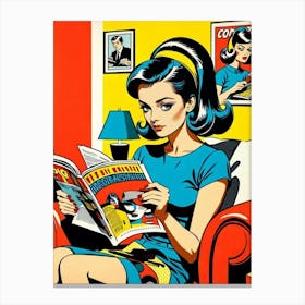 Vintage Pop Art Canvas Print