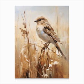 Bird Painting House Sparrow 1 Canvas Print