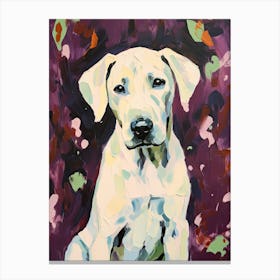 A Great Dane Dog Painting, Impressionist 2 Canvas Print