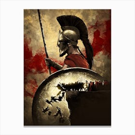 300 King Leonidas Warrior Canvas Print