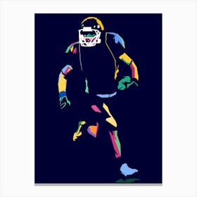 American Football Pop Art 14 Canvas Print