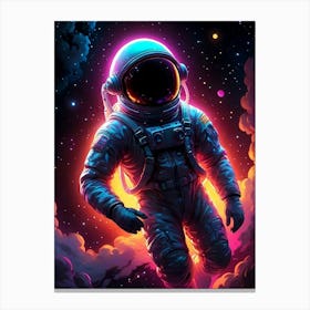 Astronaut In Space 4 Canvas Print