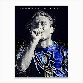 Francesco Totti Drawing Canvas Print