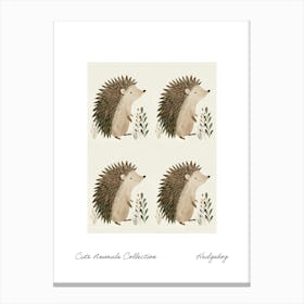 Cute Animals Collection Hedgehog 1 Canvas Print