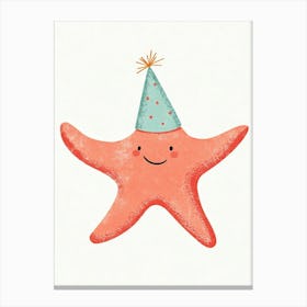 Birthday Starfish Canvas Print