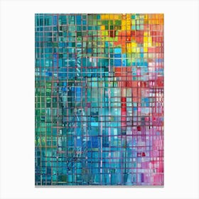 Rainbow Squares Canvas Print