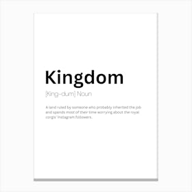 Kingdom Definition Meaning Canvas Print