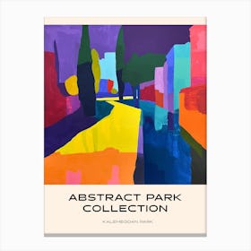 Abstract Park Collection Poster Kalemegdan Park Belgrade Serbia 3 Canvas Print