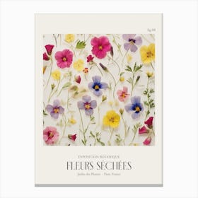 Fleurs Sechees, Dried Flowers Exhibition Poster 08 Canvas Print