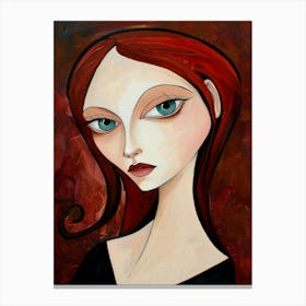 Red Haired Woman 3 Canvas Print