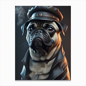 King Pug Canvas Print