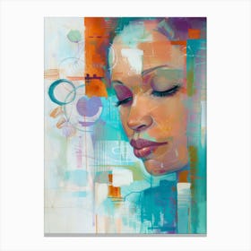 Abstract Portrait Of A Woman 50 Canvas Print