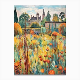 Autumn Gardens Painting Sissinghurst Castle Garden United Kingdom 2 Canvas Print