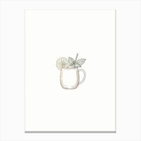 Moscow Mule Minimalistic Canvas Print