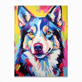 Pop Art Husky Canvas Print