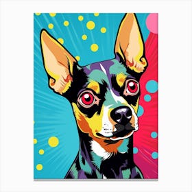 Pop Art Cartoon Chihuahua1 Canvas Print
