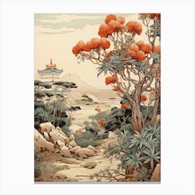Japanese Skimmia Victorian Style 0 Canvas Print