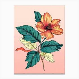 Hibiscus Flower 9 Canvas Print