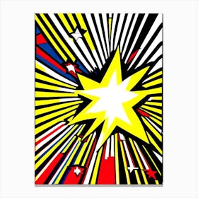 Star Cluster Bright Comic Space Canvas Print