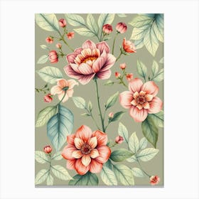 Floral Pattern 2 Canvas Print