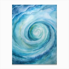 A Minimalist Art Piece Of Spiraling Whirlpools In Canvas Print